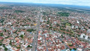         Vista aérea de la avenida Doble Vía a la Guardia desde el 2do anillo hacia el 3er anillo
