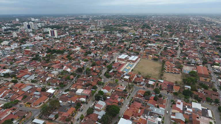         Vista aérea del Módulo Educativo 6 de Junio Bailón Mercado – Secundaria
